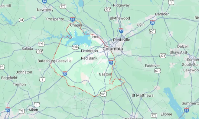 Google Map of Lexington SC